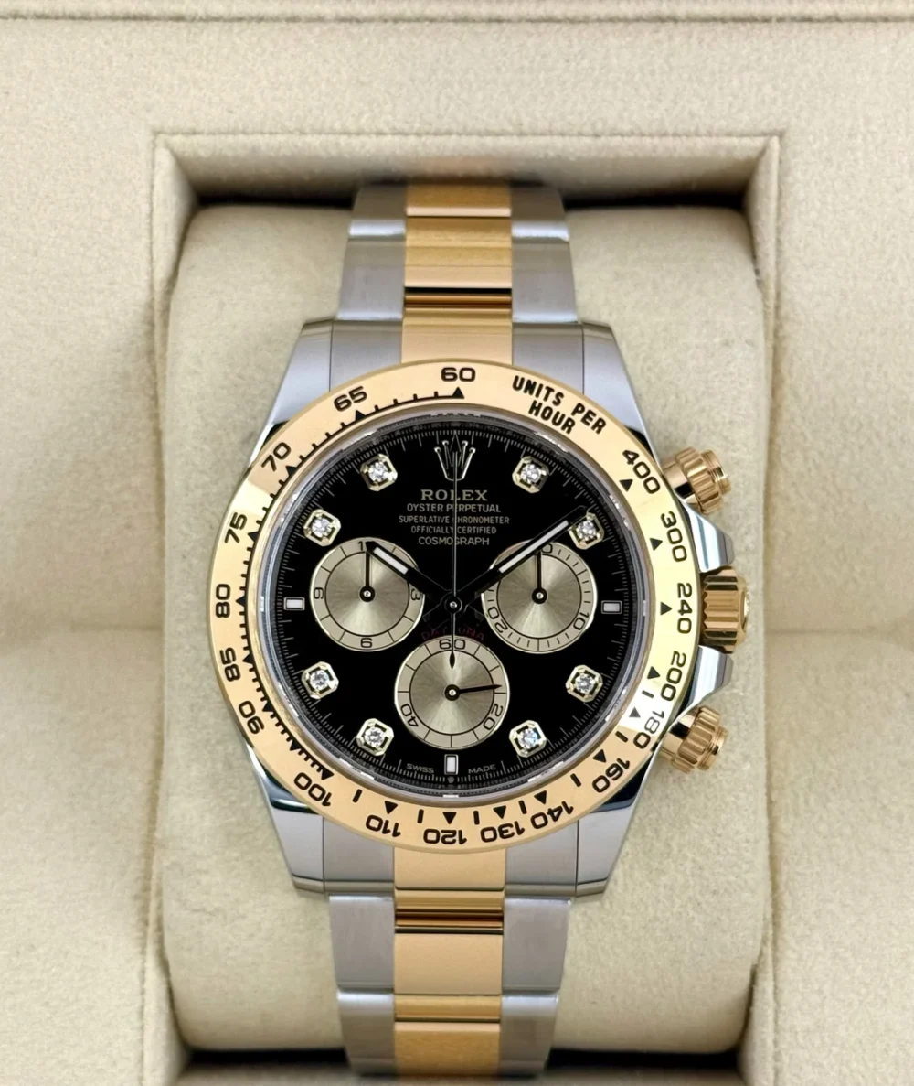 NEW 2025 Rolex Daytona 40mm 126503 Two-Tone Black Diamond Dial