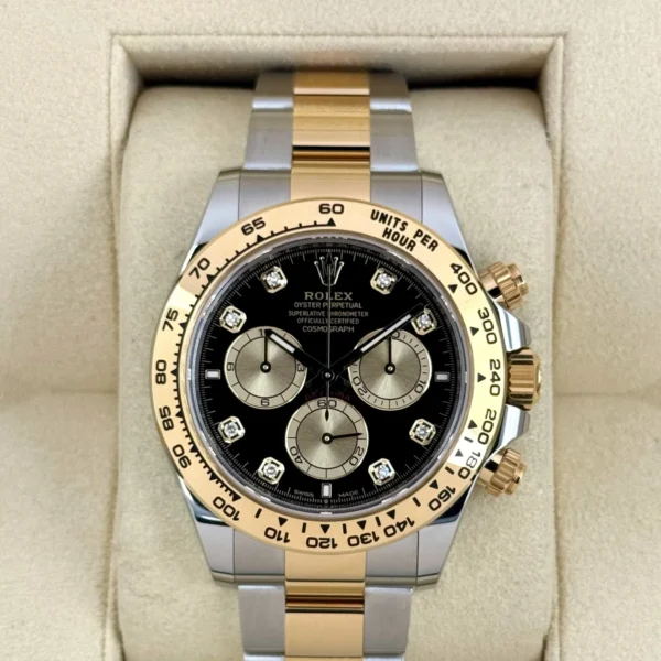 NEW 2025 Rolex Daytona 40mm 126503 Two-Tone Black Diamond Dial