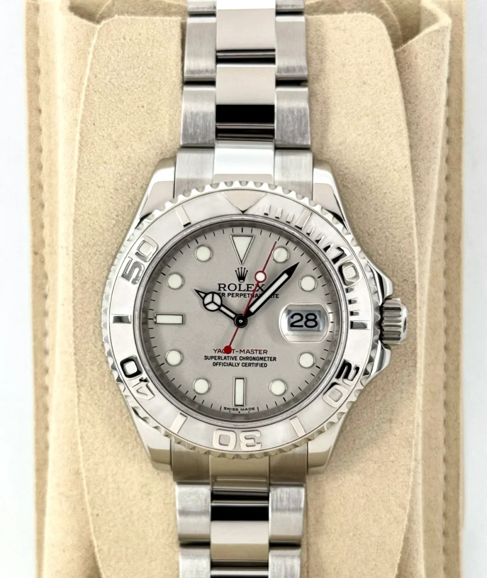 2025 CPO Rolex Yacht-Master 40mm 16622 Platinum Bezel and Dial