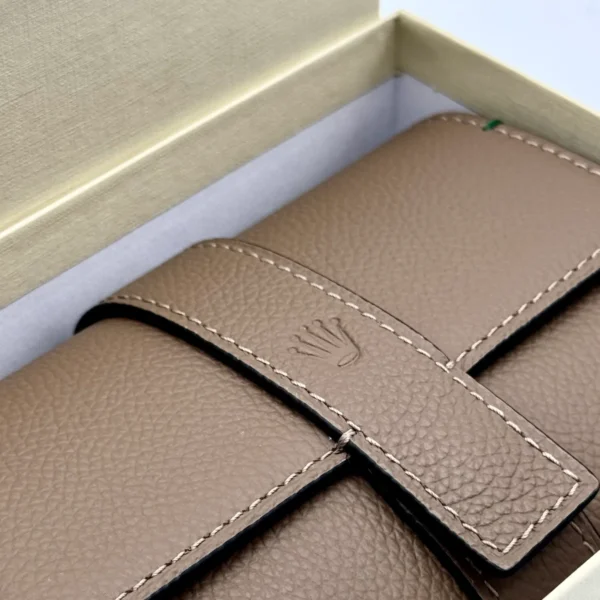 Rolex Leather Two Watch Roll Travel Case
