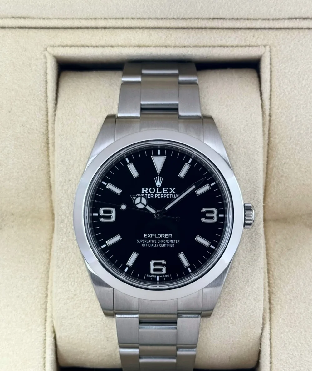 2020 Rolex Explorer 39mm 214270 Stainless Steel Black Dial