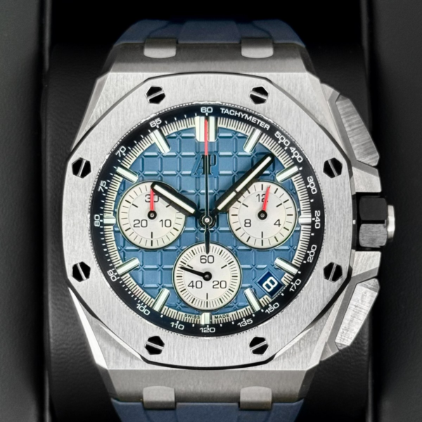 2022 Audemars Piguet Royal Oak Offshore 43mm 26420TI Titanium Blue Dial