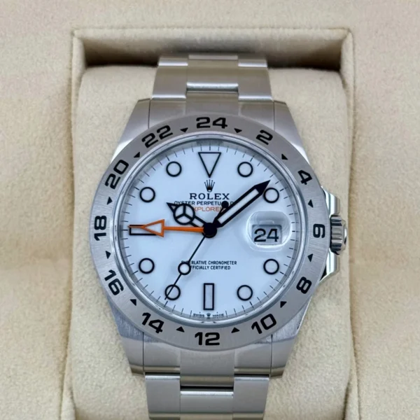 NEW 2025 Rolex Explorer II 42mm 226570 Polar White Dial