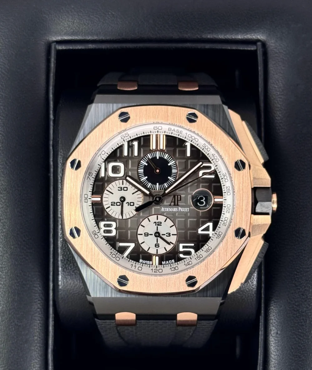 2021 Audemars Piguet Royal Oak Offshore 44mm 26405NR Rose Gold Black Dial
