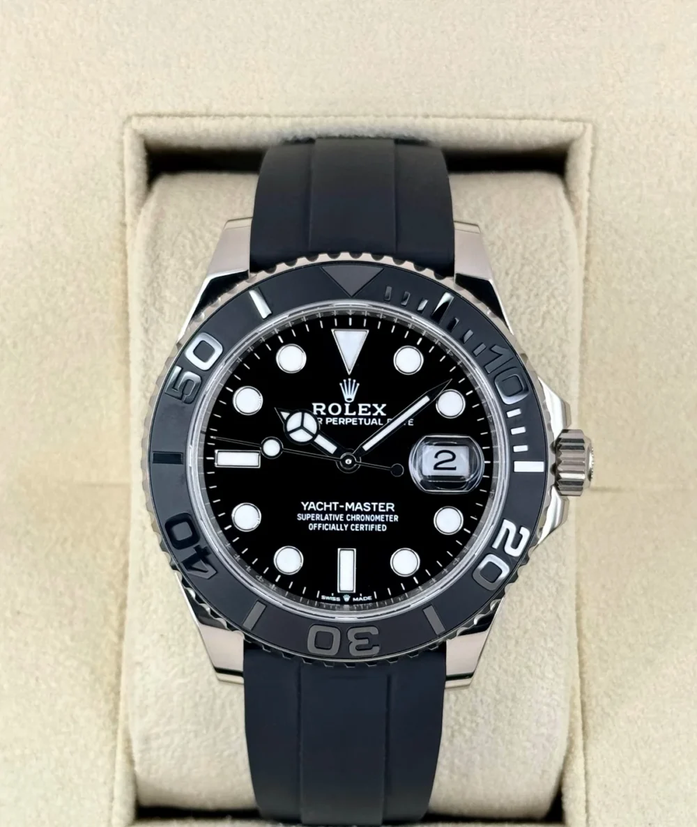 2024 Rolex Yacht-Master 42mm 226659 White Gold Oysterflex Black Dial