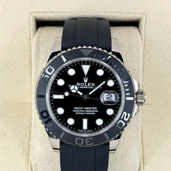 2024 Rolex Yacht-Master 42mm 226659 White Gold Oysterflex Black Dial