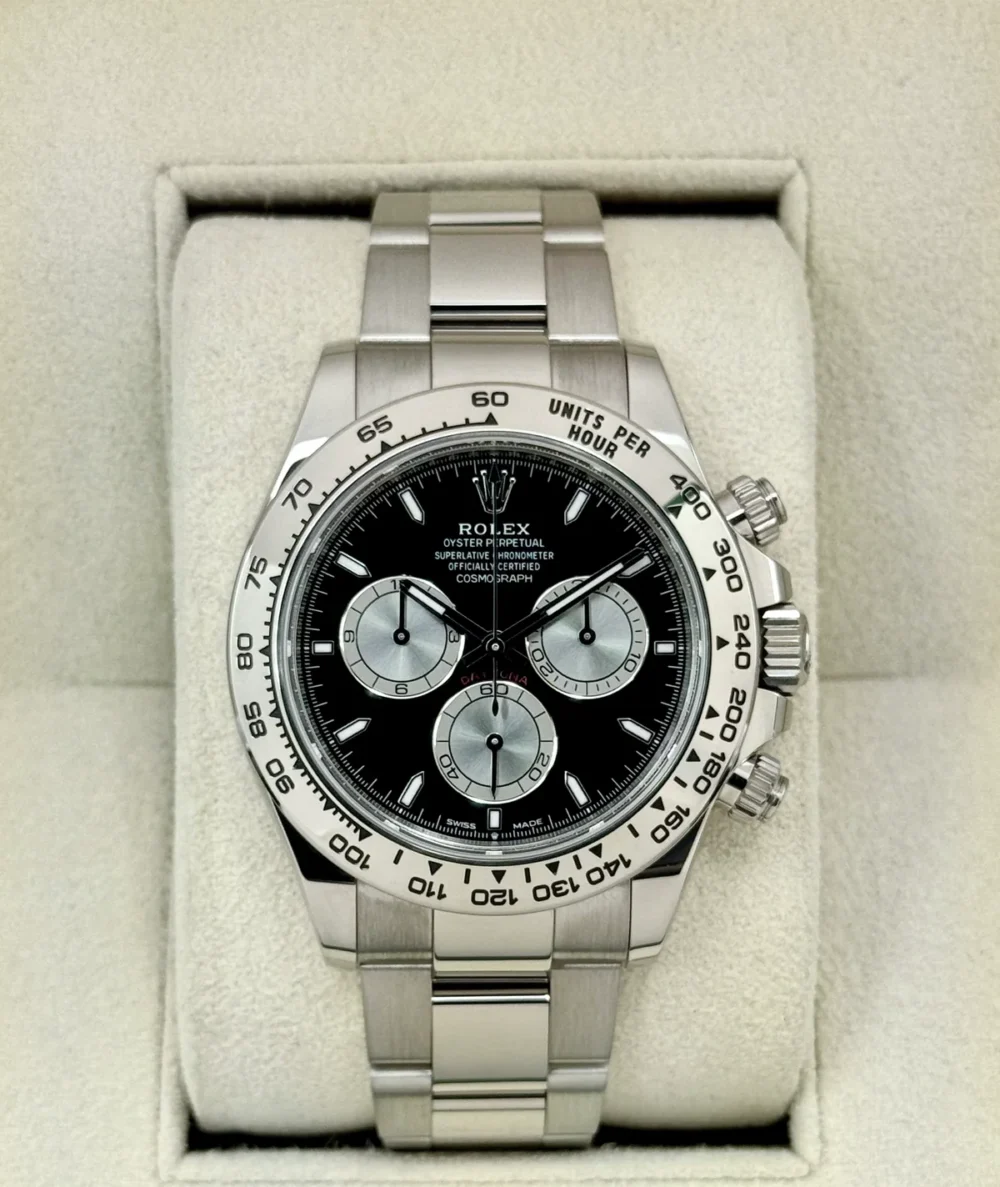 2024 Rolex Daytona 40mm 126509 White Gold Black Dial