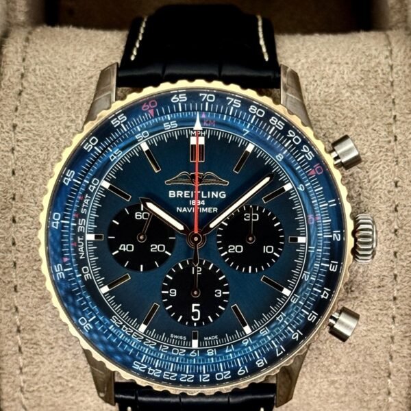 2024 Breitling Navitimer B01 Limited Edition 46mm UB0137 Two-Tone Blue Dial