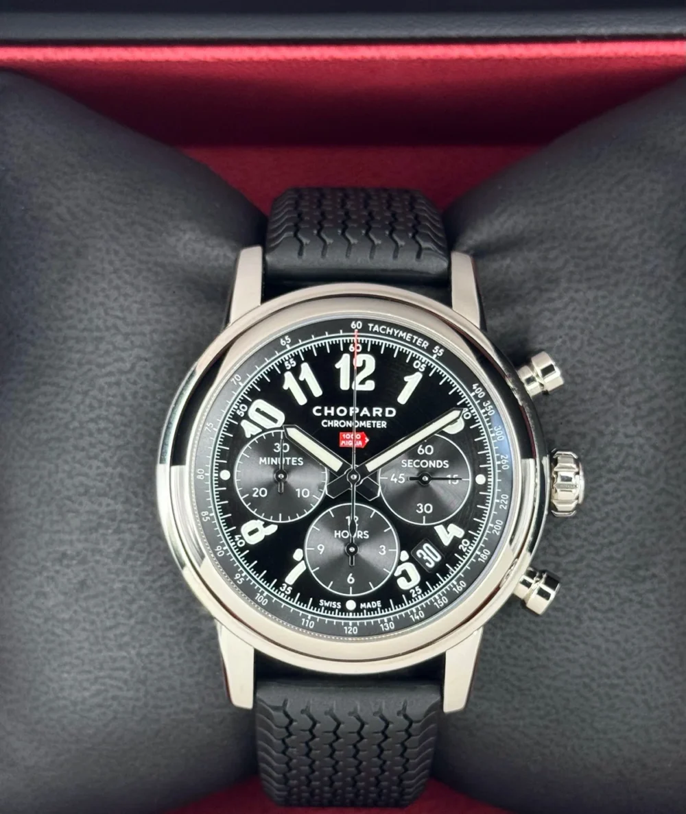 2023 Chopard Mille Miglia Chronograph 42mm 168589-3002 Black Dial