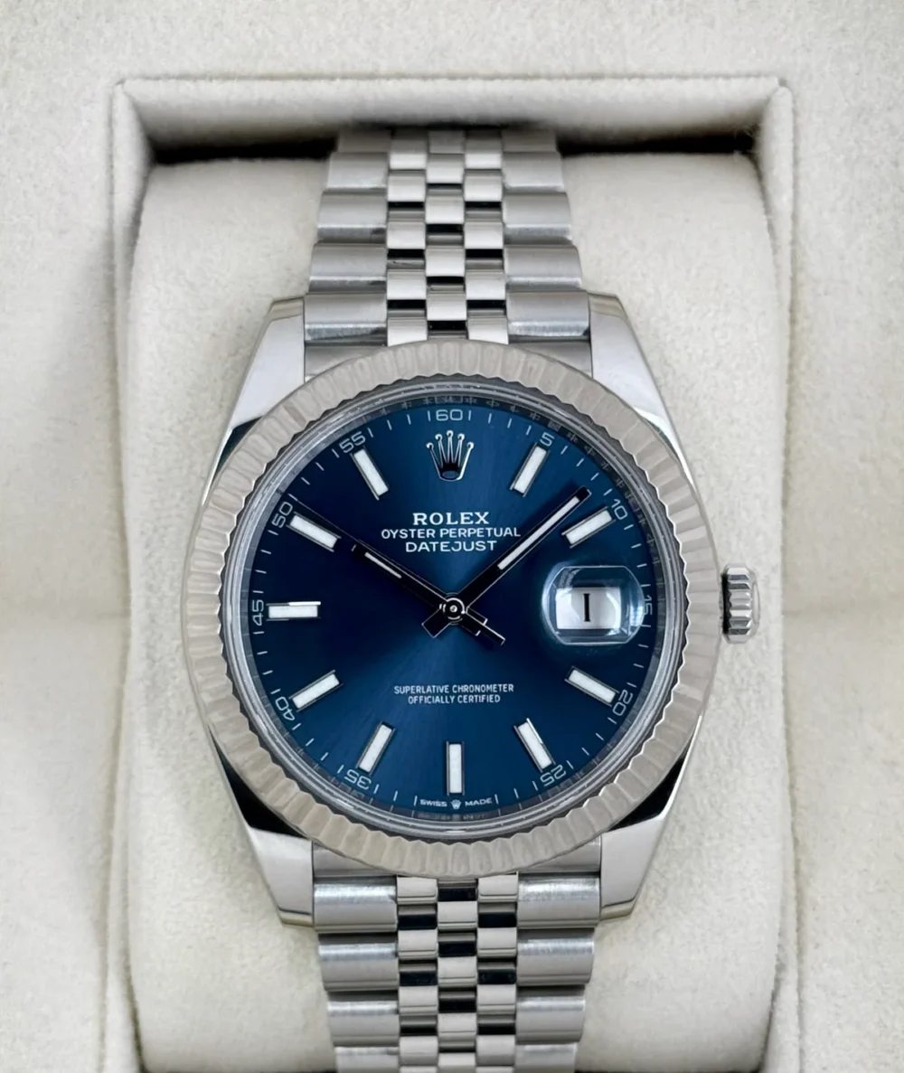 2023 Rolex Datejust 41mm 126334 Stainless Steel Jubilee Blue Dial