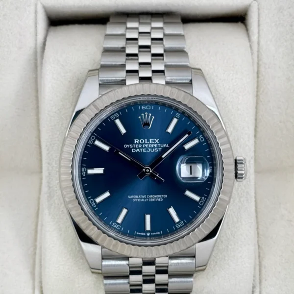 2023 Rolex Datejust 41mm 126334 Stainless Steel Jubilee Blue Dial