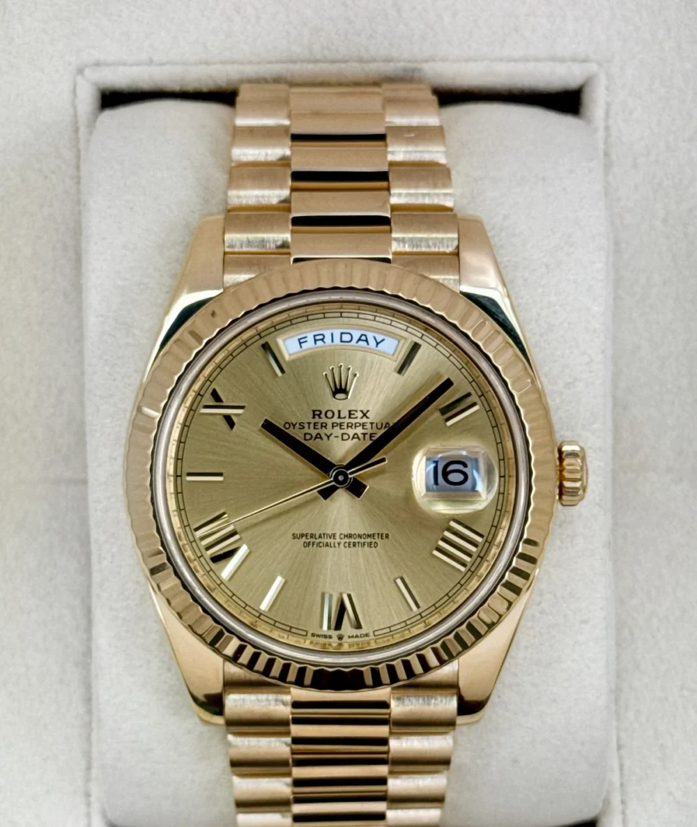 2022 Rolex Day-Date 40mm 228238 Presidential Champagne Dial