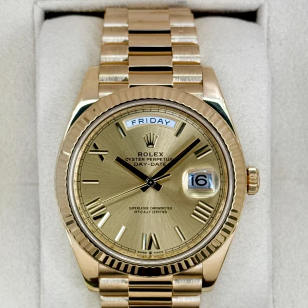 2022 Rolex Day-Date 40mm 228238 Presidential Champagne Dial