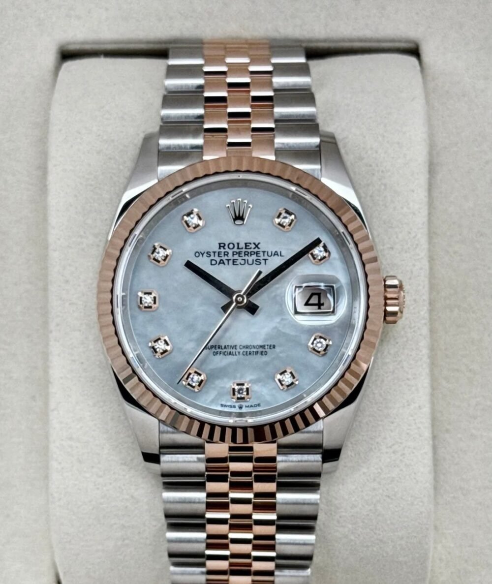 NEW 2026 Rolex Datejust 36mm 126231 Two-Tone Mother of Pearl Diamond Dial