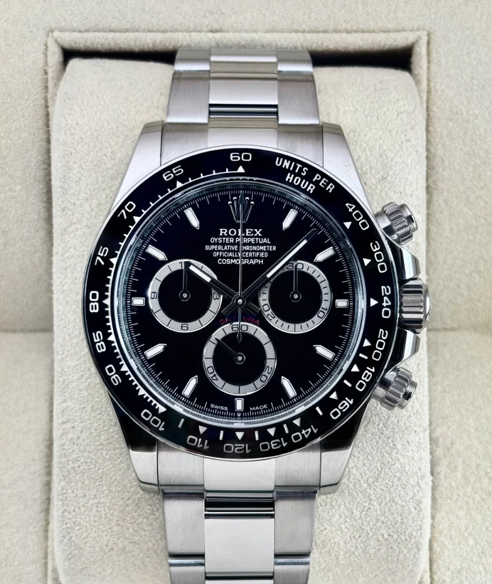 2024 Rolex Daytona 40mm 126500LN Stainless Steel Black Dial