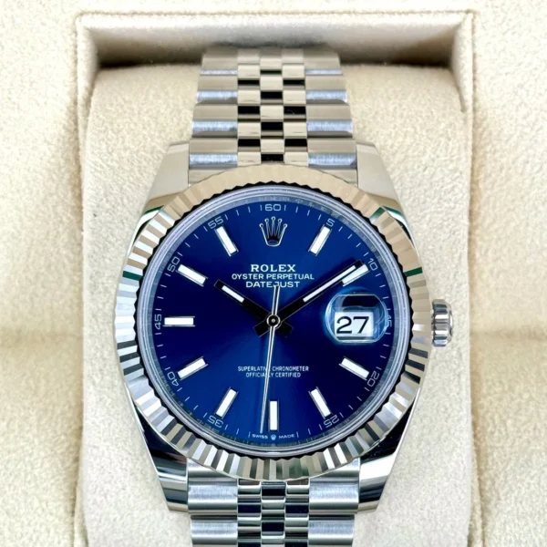 NEW 2024 Rolex Datejust 41mm 126334 Stainless Steel Jubilee Blue Dial