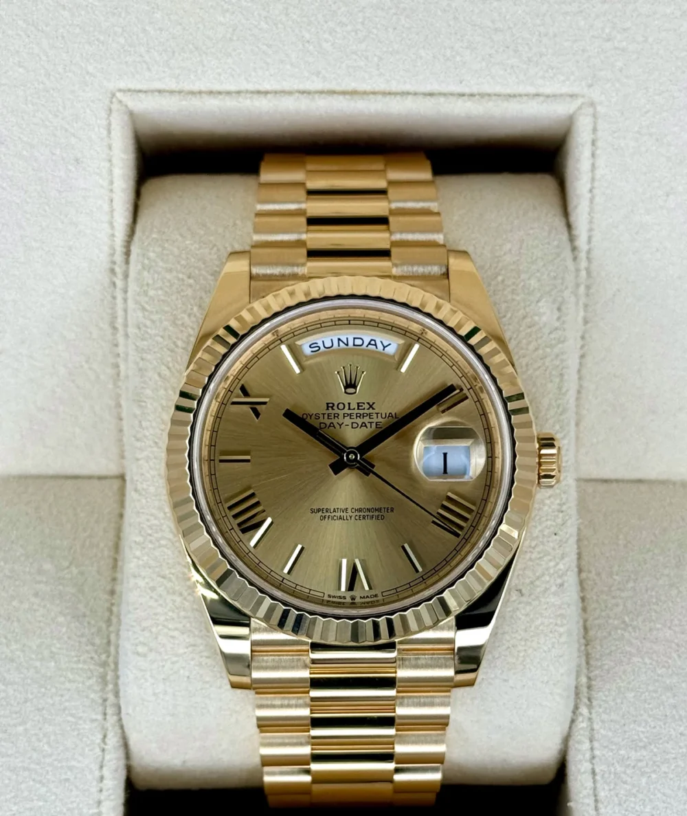 2021 Rolex Day-Date 40mm 228238 Presidential Champagne Dial