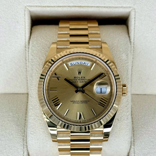2021 Rolex Day-Date 40mm 228238 Presidential Champagne Dial