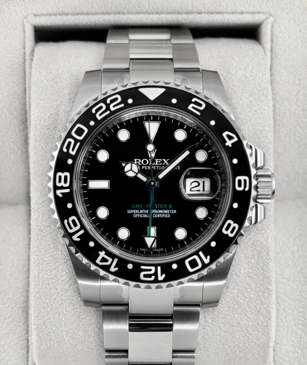 2015 Rolex GMT-Master II 40mm 116710LN Stainless Steel Black Dial
