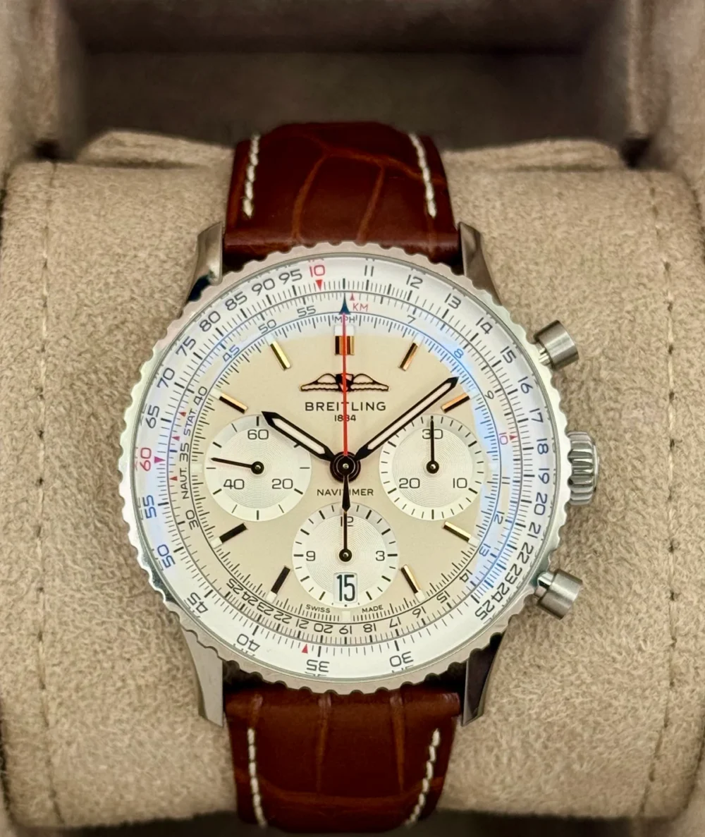 2024 Breitling Navitimer Chronograph B01 41mm AB0139 Stainless Steel Silver Dial