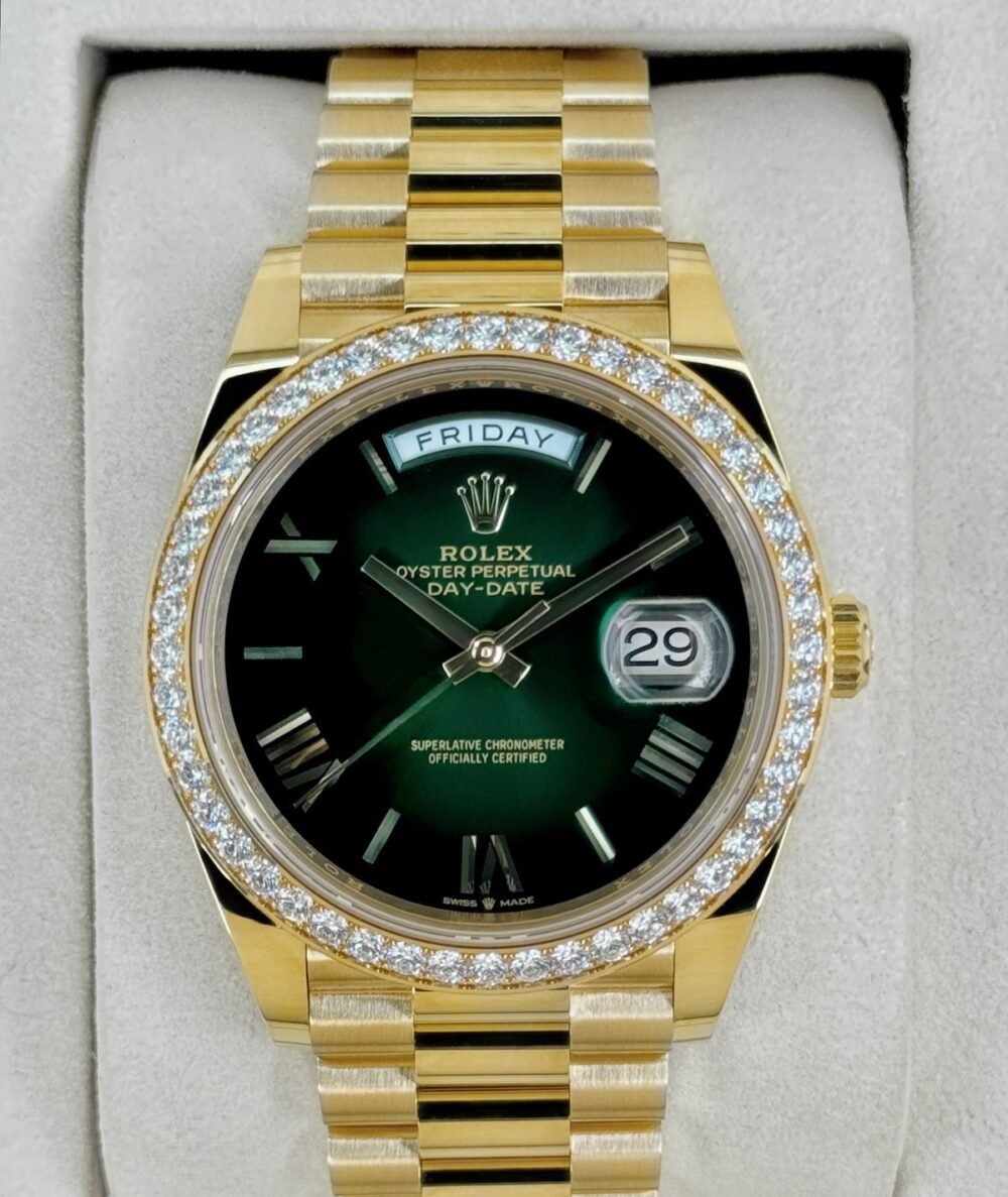 NEW 2026 Rolex Day-Date 40mm 228348RBR Presidential Green Dial