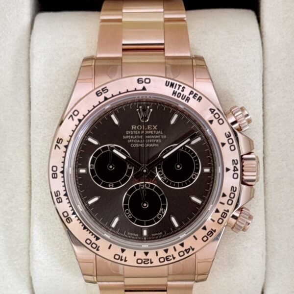 NEW 2026 Rolex Daytona 40mm 126505 Rose Gold Chocolate Dial - STICKERED