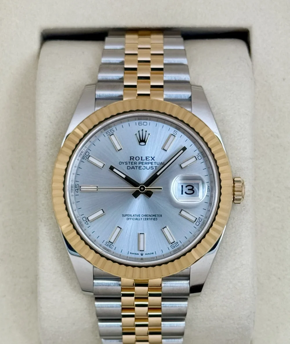2025 Rolex Datejust 41mm 126333 Two-Tone Jubilee Silver Dial