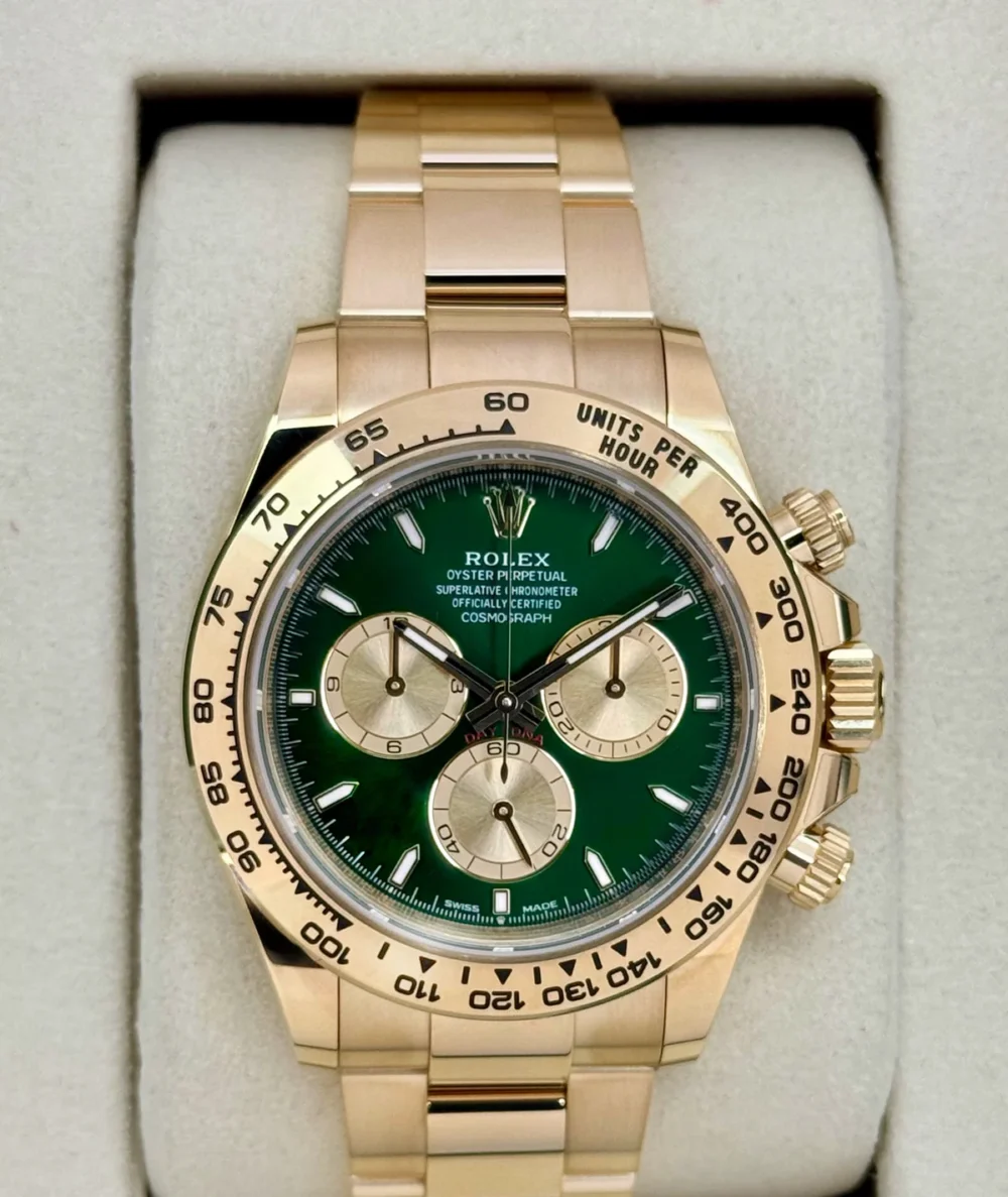 2025 Rolex Daytona "John Mayer" 40mm 126508 Yellow Gold Green Dial