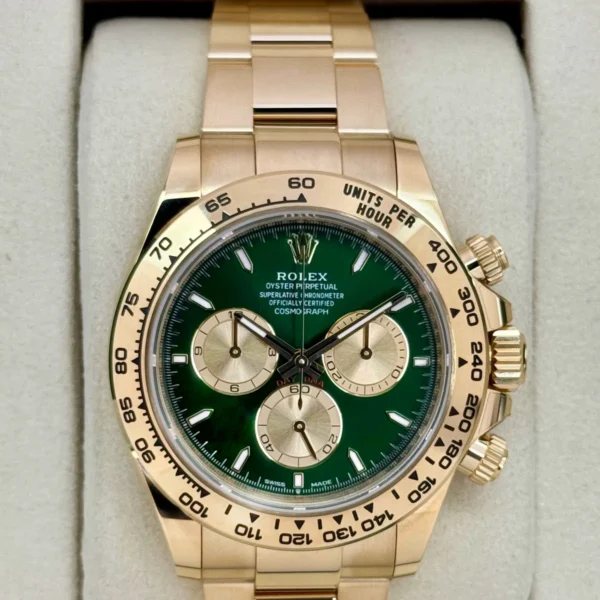 2025 Rolex Daytona "John Mayer" 40mm 126508 Yellow Gold Green Dial
