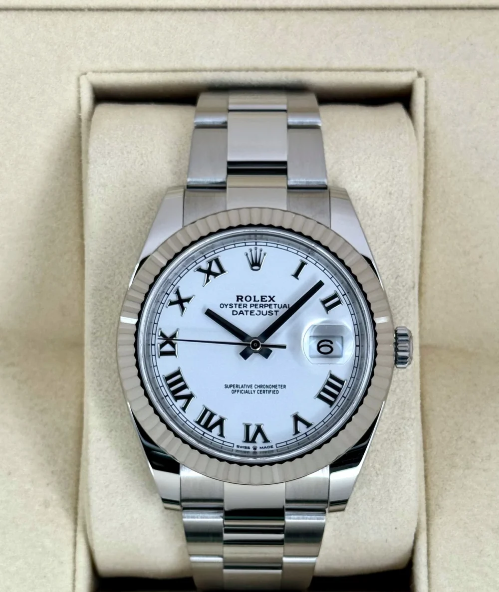 2019 Rolex Datejust 41mm 126334 Stainless Steel Oyster White Dial