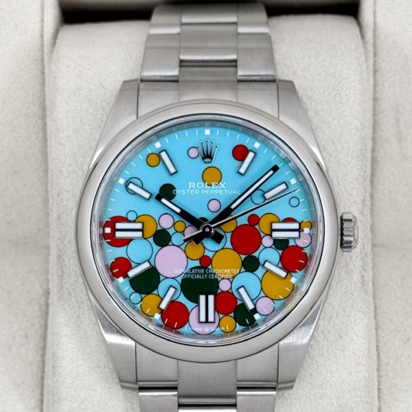 2024 Rolex Oyster Perpetual 41mm 124300 Celebration Dial
