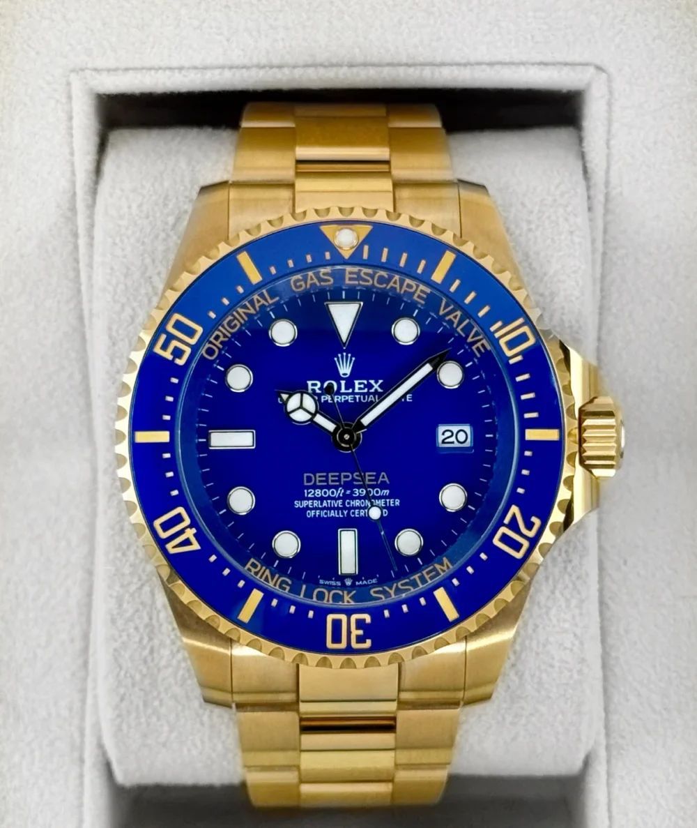 2025 Rolex Deepsea 44mm 136668LB Yellow Gold Blue Dial