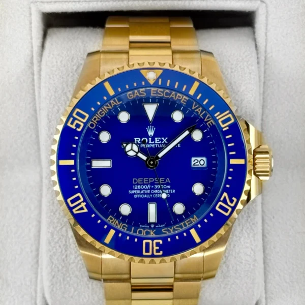 2025 Rolex Deepsea 44mm 136668LB Yellow Gold Blue Dial