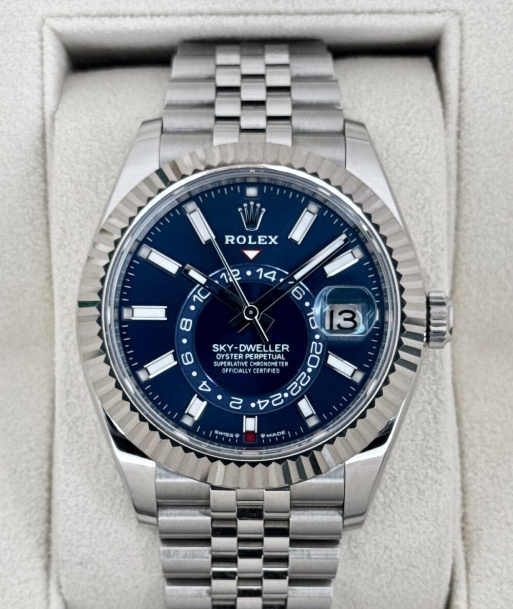 2023 Rolex Sky-Dweller 42mm 336934 Stainless Steel Jubilee Blue Dial