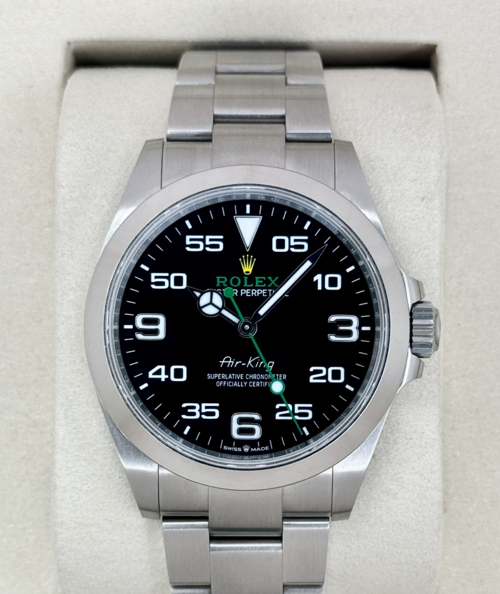 2025 Rolex Air-King 40mm 126900 Stainless Steel Black Dial