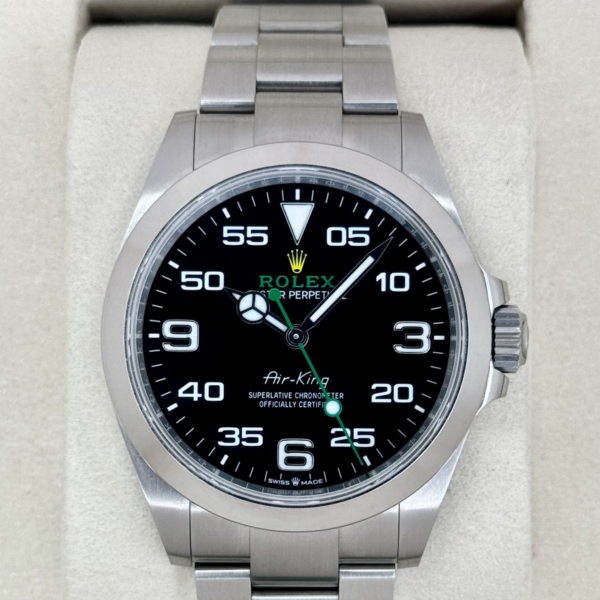 2025 Rolex Air-King 40mm 126900 Stainless Steel Black Dial