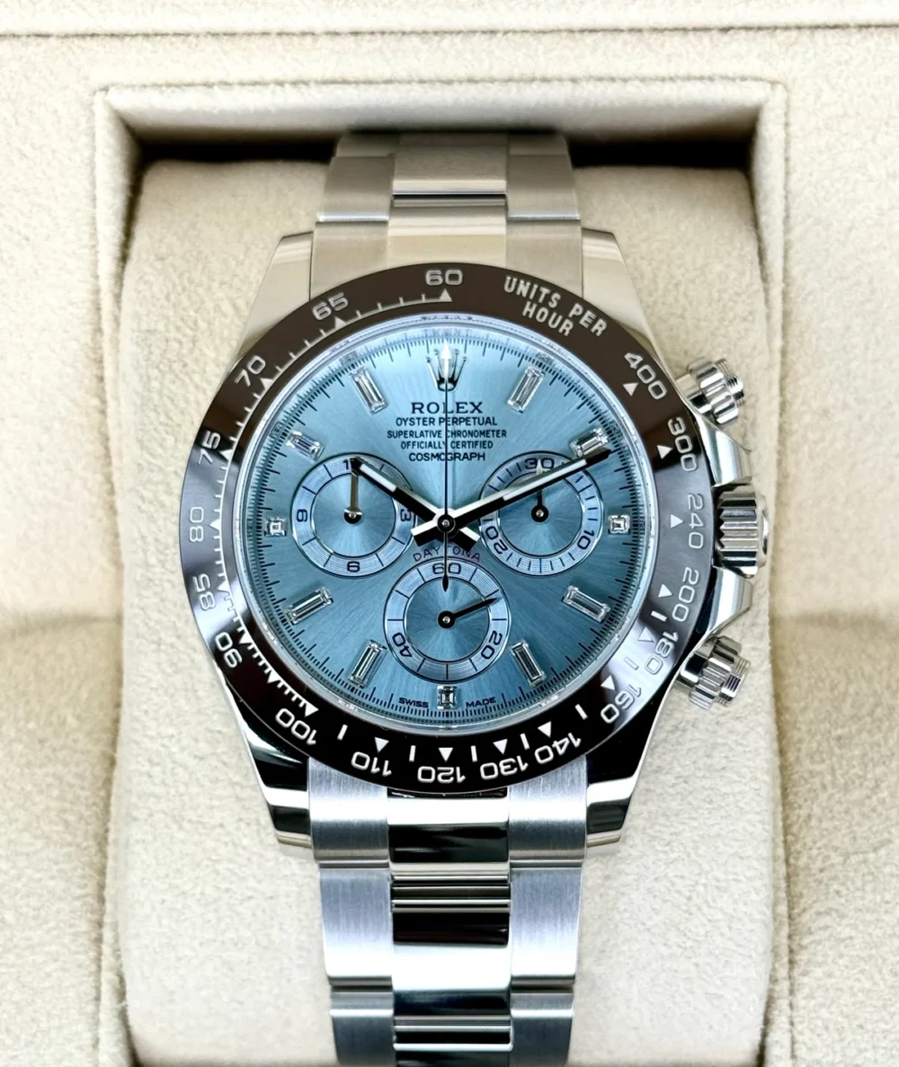 2023 Rolex Daytona 40mm 116506 Platinum Ice Blue Diamond Dial