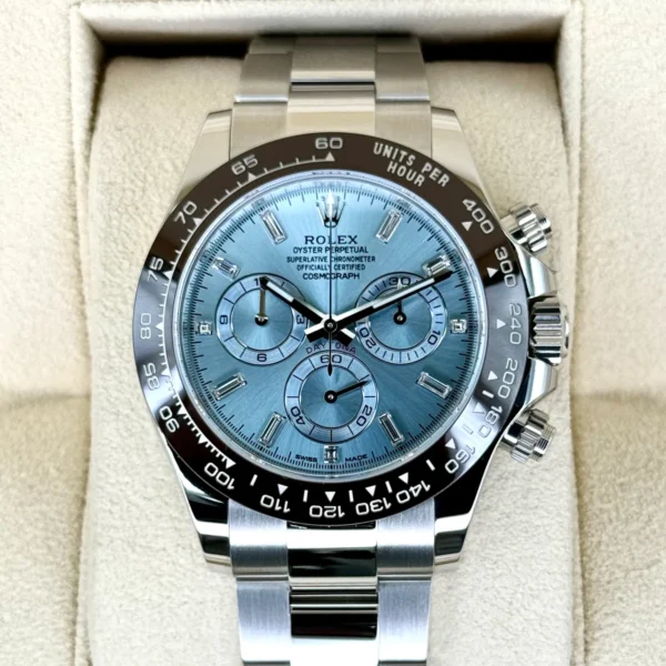 2023 Rolex Daytona 40mm 116506 Platinum Ice Blue Diamond Dial