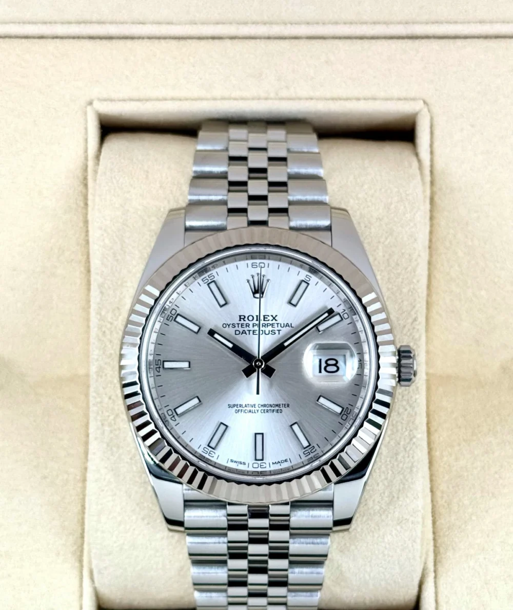 2017 Rolex Datejust 41mm 126334 Stainless Steel Jubilee Silver Dial