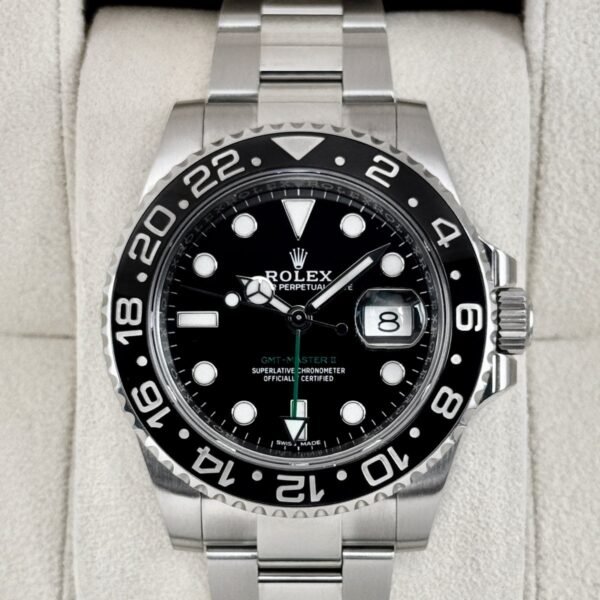 2018 Rolex GMT-Master II 40mm 116710LN Stainless Steel Black Dial