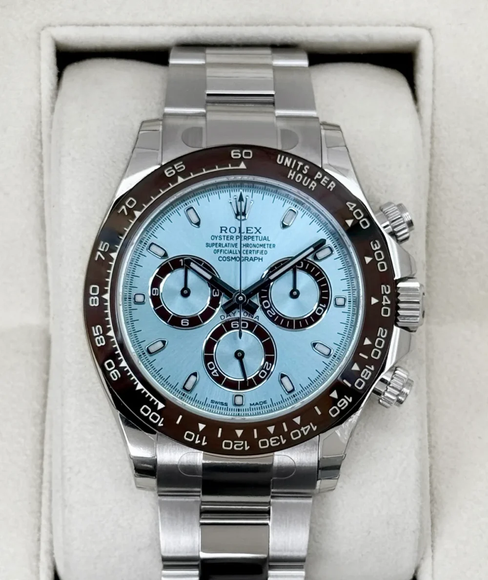 NEW 2016 Rolex Daytona 40mm 116506 Platinum Ice Blue Dial (STICKERED)
