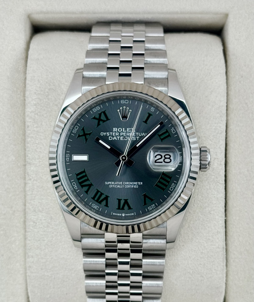 2025 Rolex Datejust 36mm 126234 Jubilee Wimbledon Dial