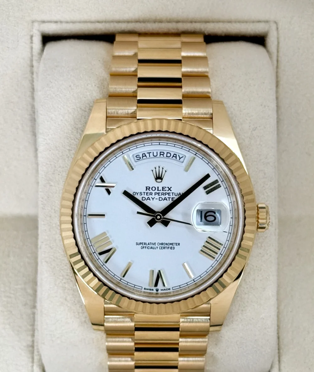 NEW 2025 Rolex Day-Date 40mm 228238 Presidential White Dial