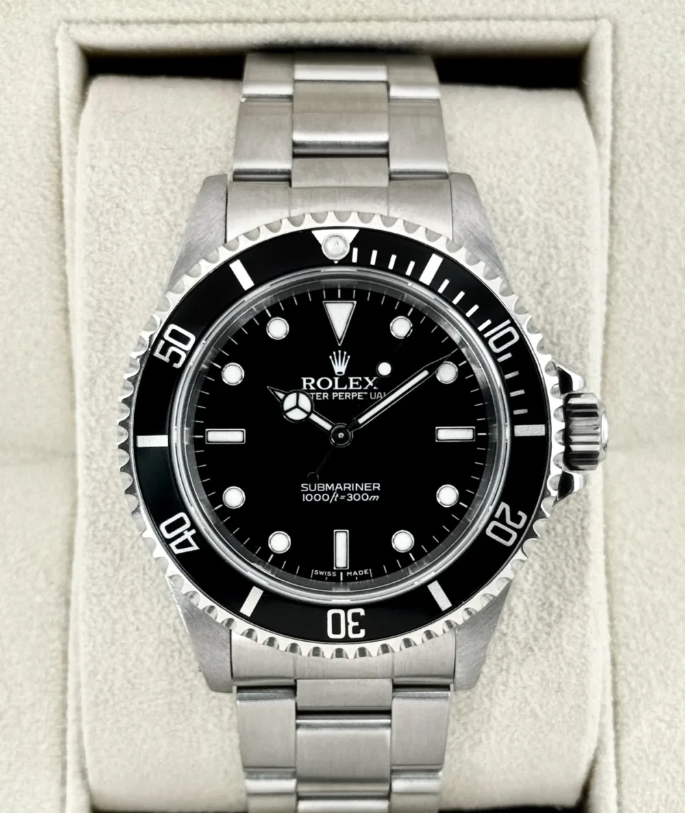 2004 Rolex Submariner 40mm 14060M Stainless Steel Two-Liner Black Dial
