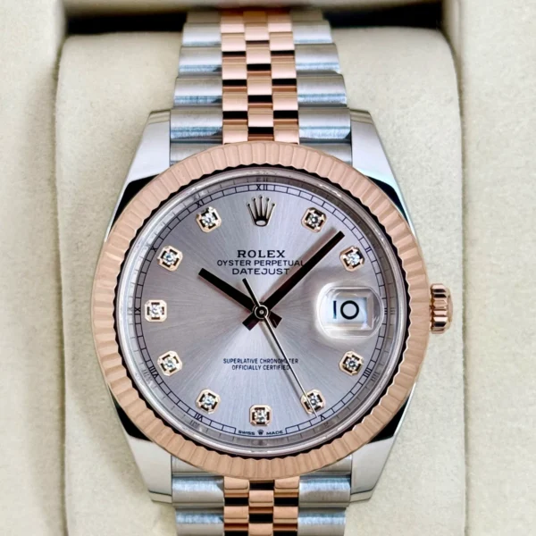 2025 Rolex Datejust 41mm 126331 Two-Tone Jubilee Sundust Diamond Dial