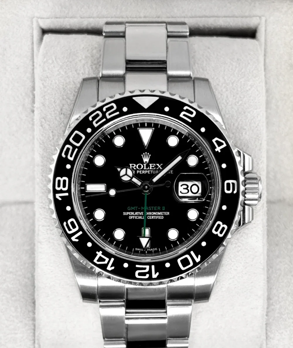2016 Rolex GMT-Master II 40mm 116710LN Stainless Steel Black Dial