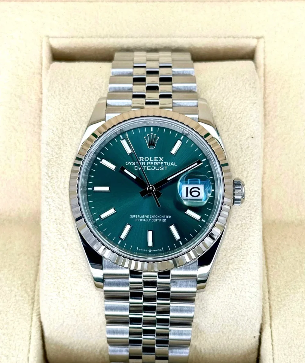 NEW 2025 Rolex Datejust 36mm 126234 Jubilee Green Dial
