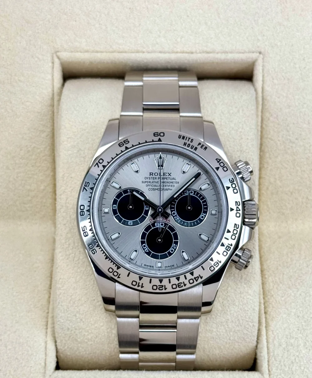 2021 Rolex Daytona "Ghost" 40mm 116509 White Gold Silver Dial