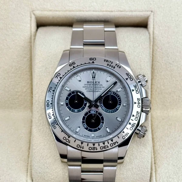 2021 Rolex Daytona "Ghost" 40mm 116509 White Gold Silver Dial