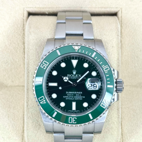2016 Rolex Submariner “Hulk” 40mm 116610LV Green Dial